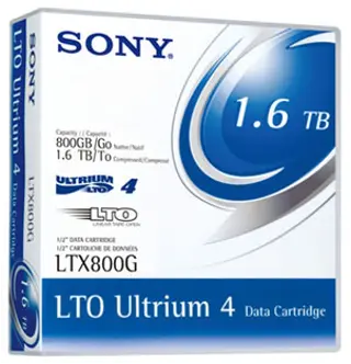 LTX800G Data Cartridge Tape, LTO, Ultrium-4, 800GB / 1.6TB LTO-4 LTO4 